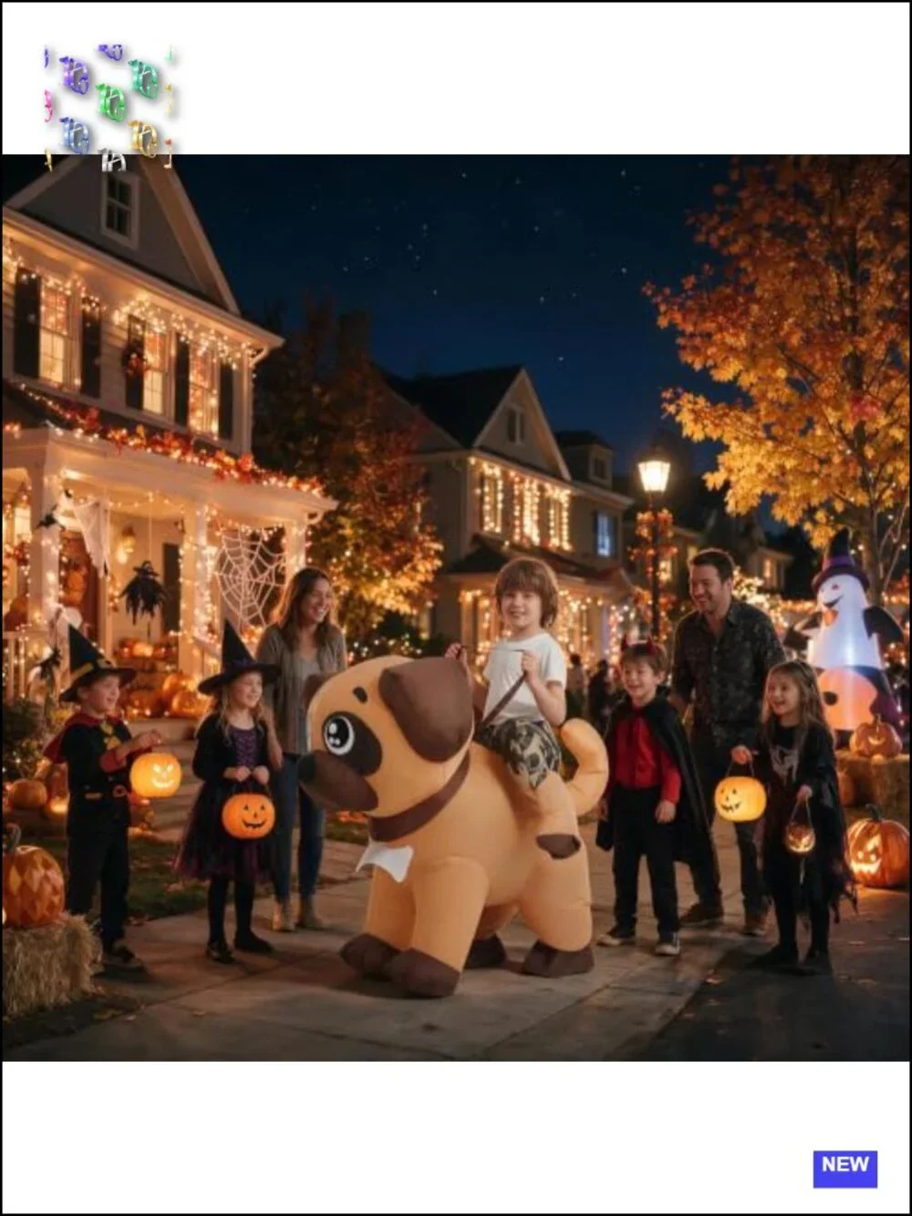 Kids Inflatable Dog Costume Halloween Blow Up Cosplay Boys Girls